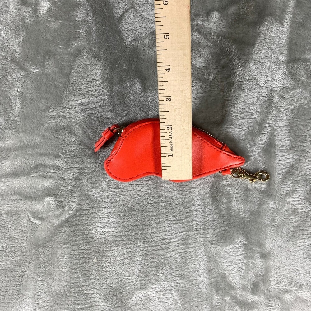 Diane Von Furstenberg Coin Pouch Purse Red Lips Mouth Lipstick DVF Target Wallet - Picture 8 of 11